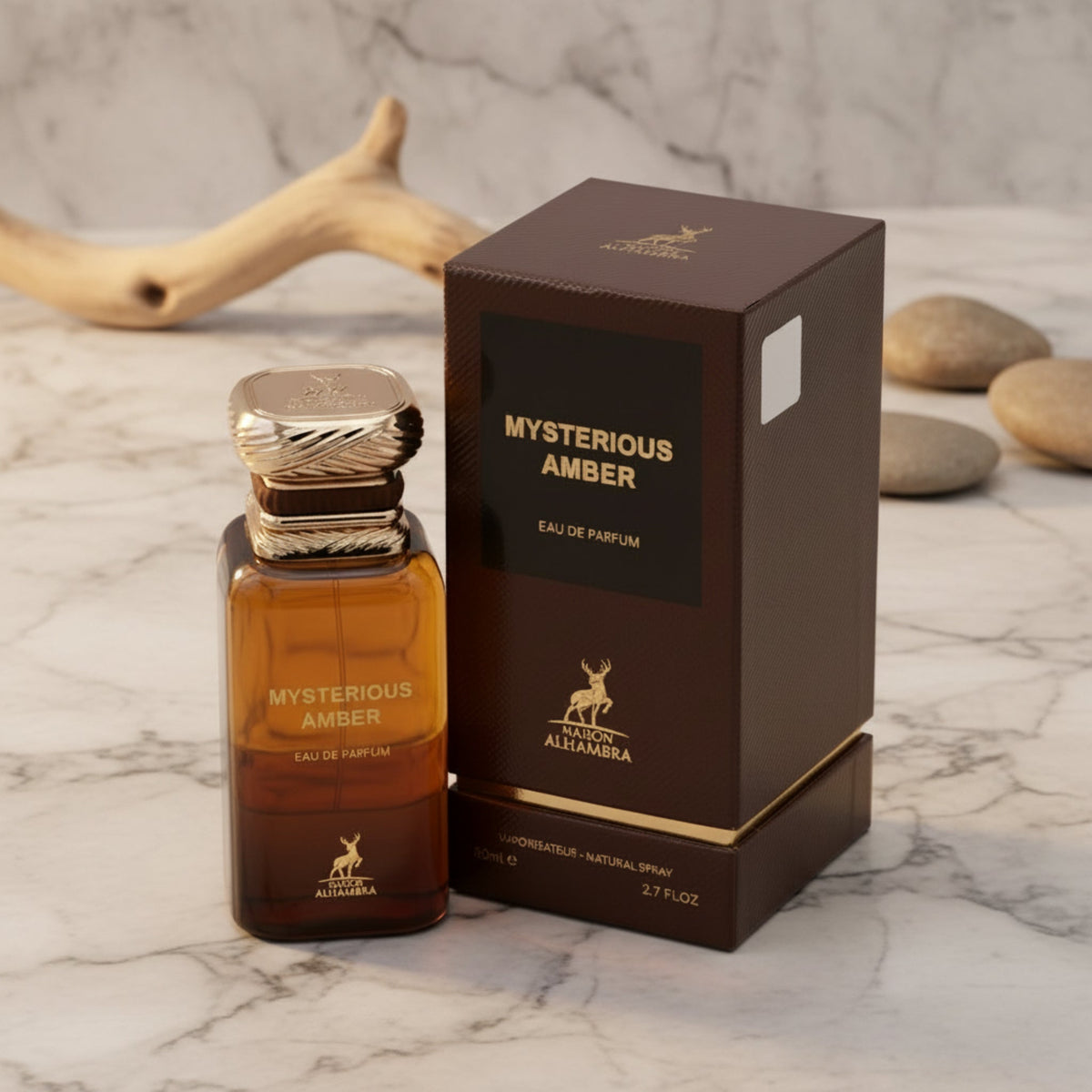 Maison Alhambra Mysterious Amber Eau de Parfum Spray Unisex 2.7 oz (80 ml) New Retail Box