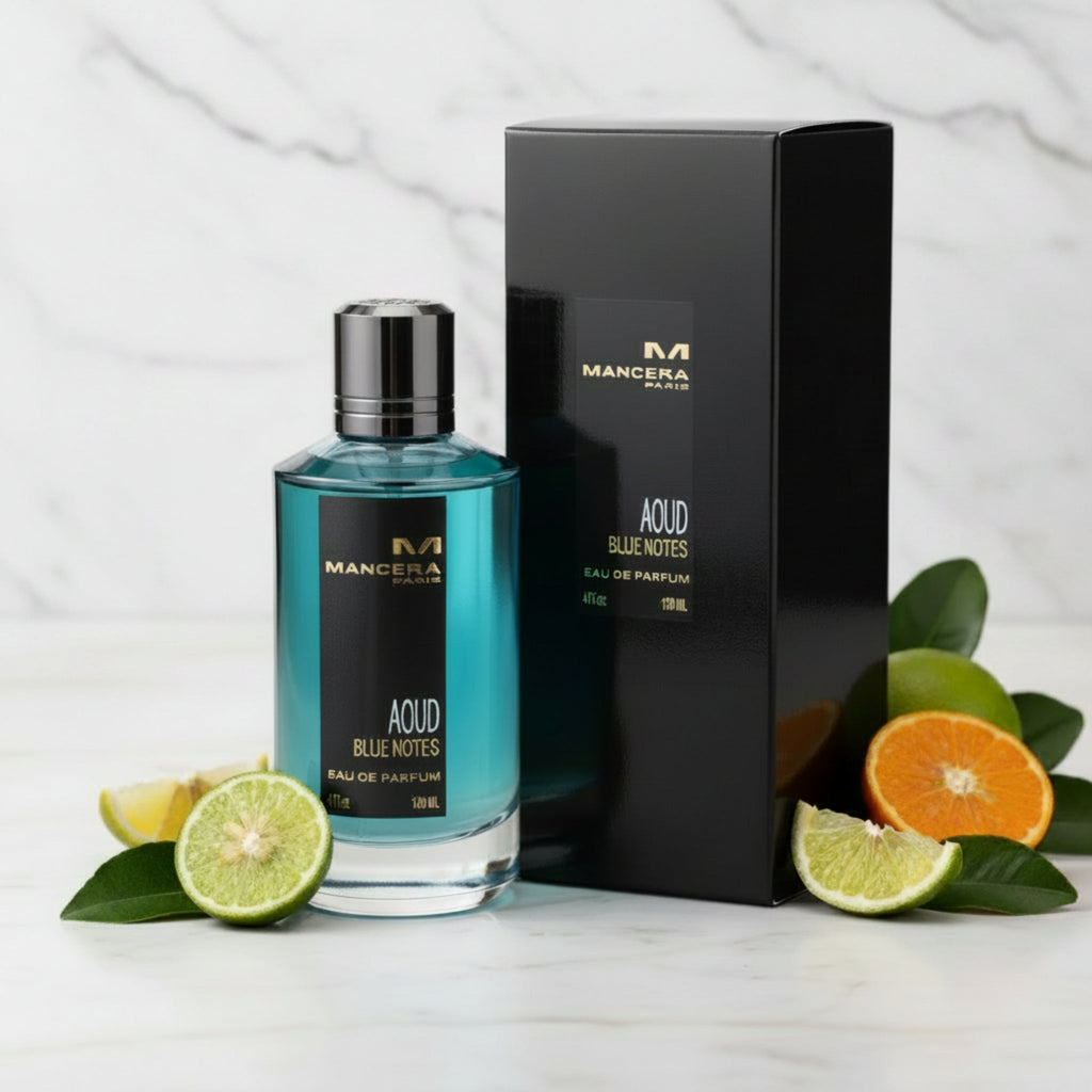 Mancera Aoud Blue Notes Eau de Parfum (EDP) Unisex Spray 4.0 oz / 120 ml, Made in France
