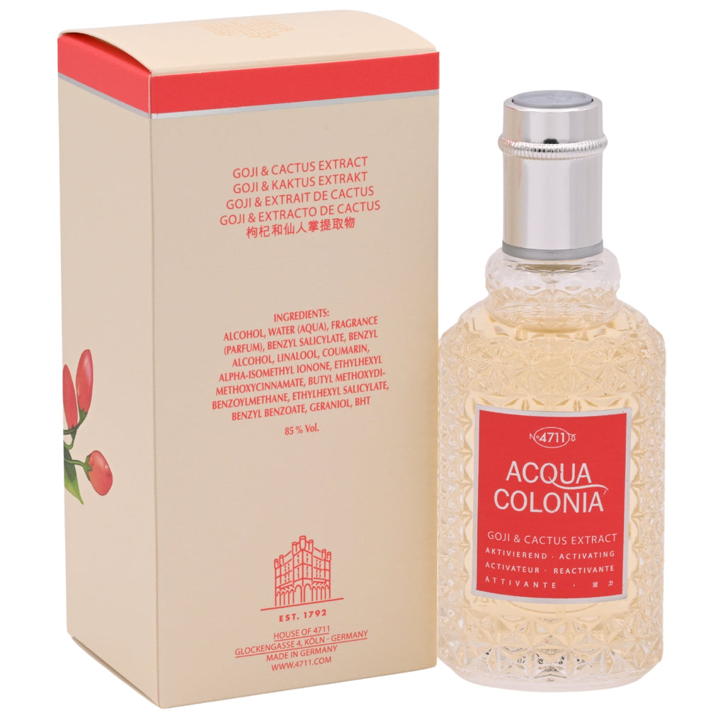Maurer & Wirtz 4711 Acqua Colonia Goji & Cactus Extract Eau de Cologne Unisex 1.7 oz Spray