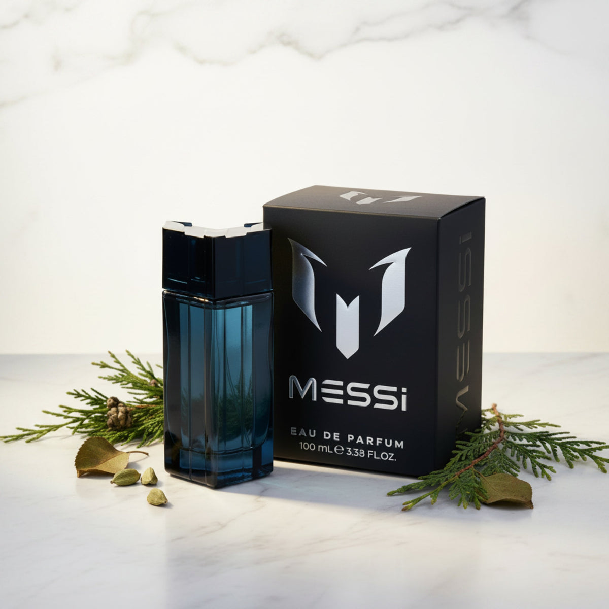 Messi Eau de Parfum Spray for Men 3.38 oz (100 mL) by Messi Fragrances