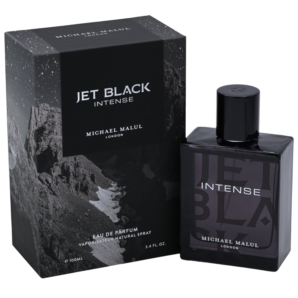 Michael Malul Jet Black Intense EDP Spray Men 3.4 oz New Box