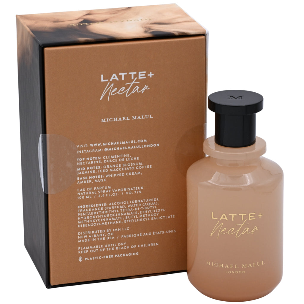 Michael Malul Latte + Nectar Eau de Parfum Spray for Women 3.4 oz (100 mL) New in Box