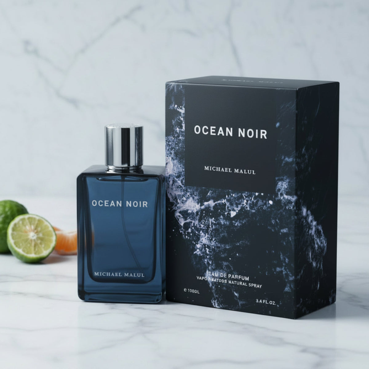 Michael Malul Ocean Noir EDP Spray Men 3.4 oz 100ml New Box