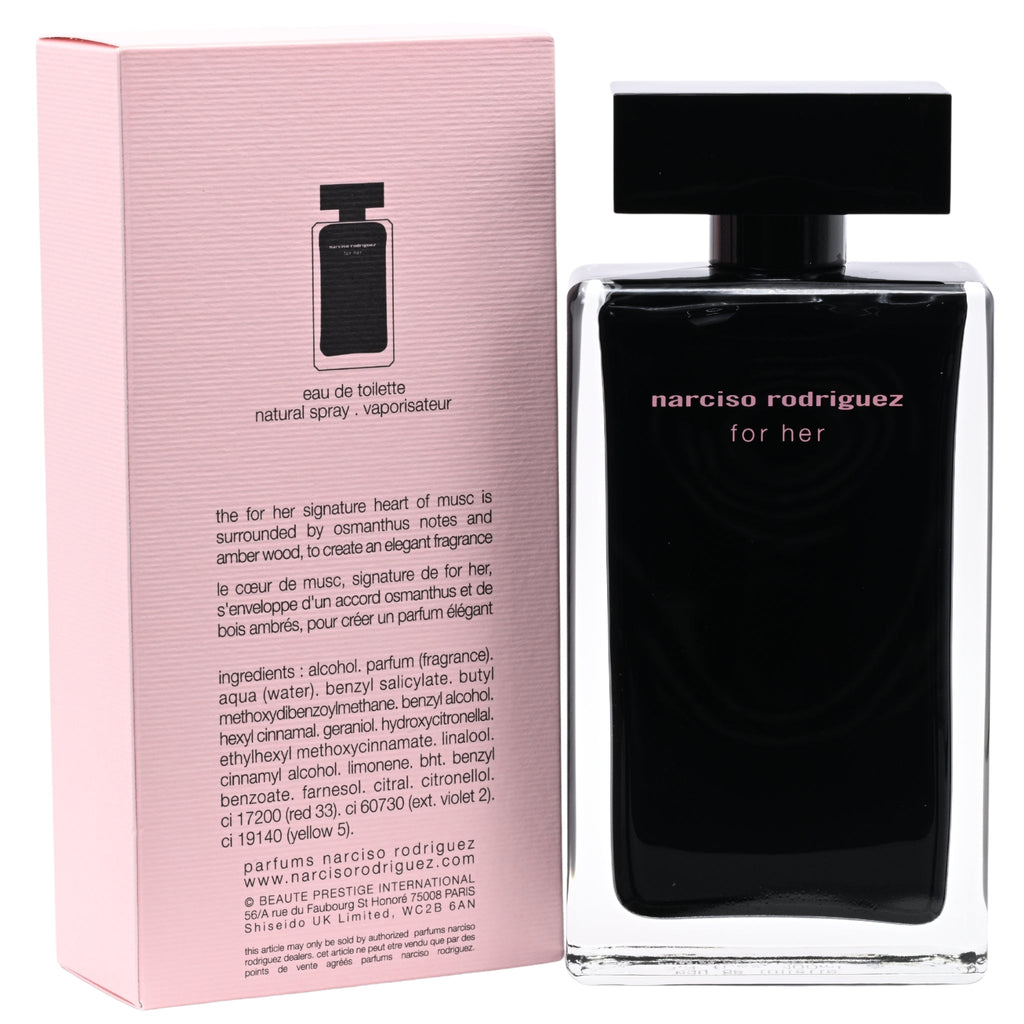 Narciso Rodriguez For Her by Narciso Rodriguez EDT 3.3 / 3.4 oz New In Box