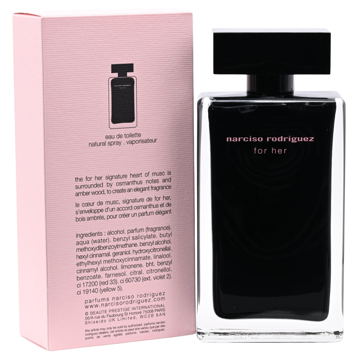 Narciso Rodriguez For Her by Narciso Rodriguez EDT 3.3 / 3.4 oz New In Box