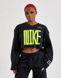 Nike Oversized Long-Sleeve Cropped Jersey