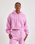 Nike Studio Fleece Medium-Weight Cropped Full-Zip Hoodie