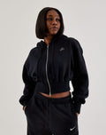 Nike Phoenix Fleece Cropped Full-Zip Hoodie
