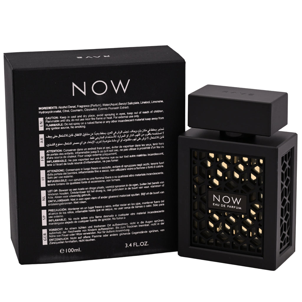 Now Rave by Lattafa perfume for unisex EDP 3.3 / 3.4 oz New in Box