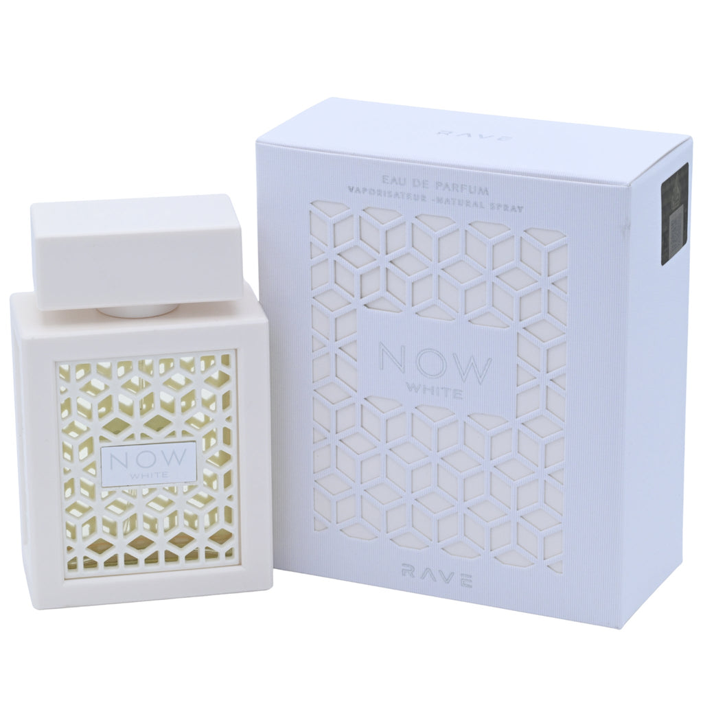 Now White Rave by Lattafa perfume unisex EDP 3.3 / 3.4 oz New in Box