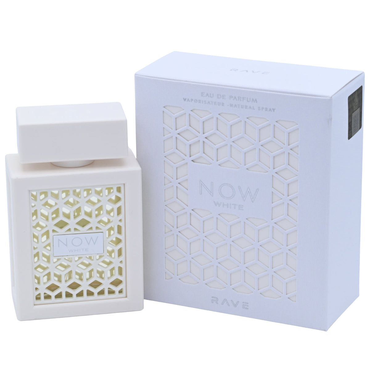 Now White Rave by Lattafa perfume unisex EDP 3.3 / 3.4 oz New in Box