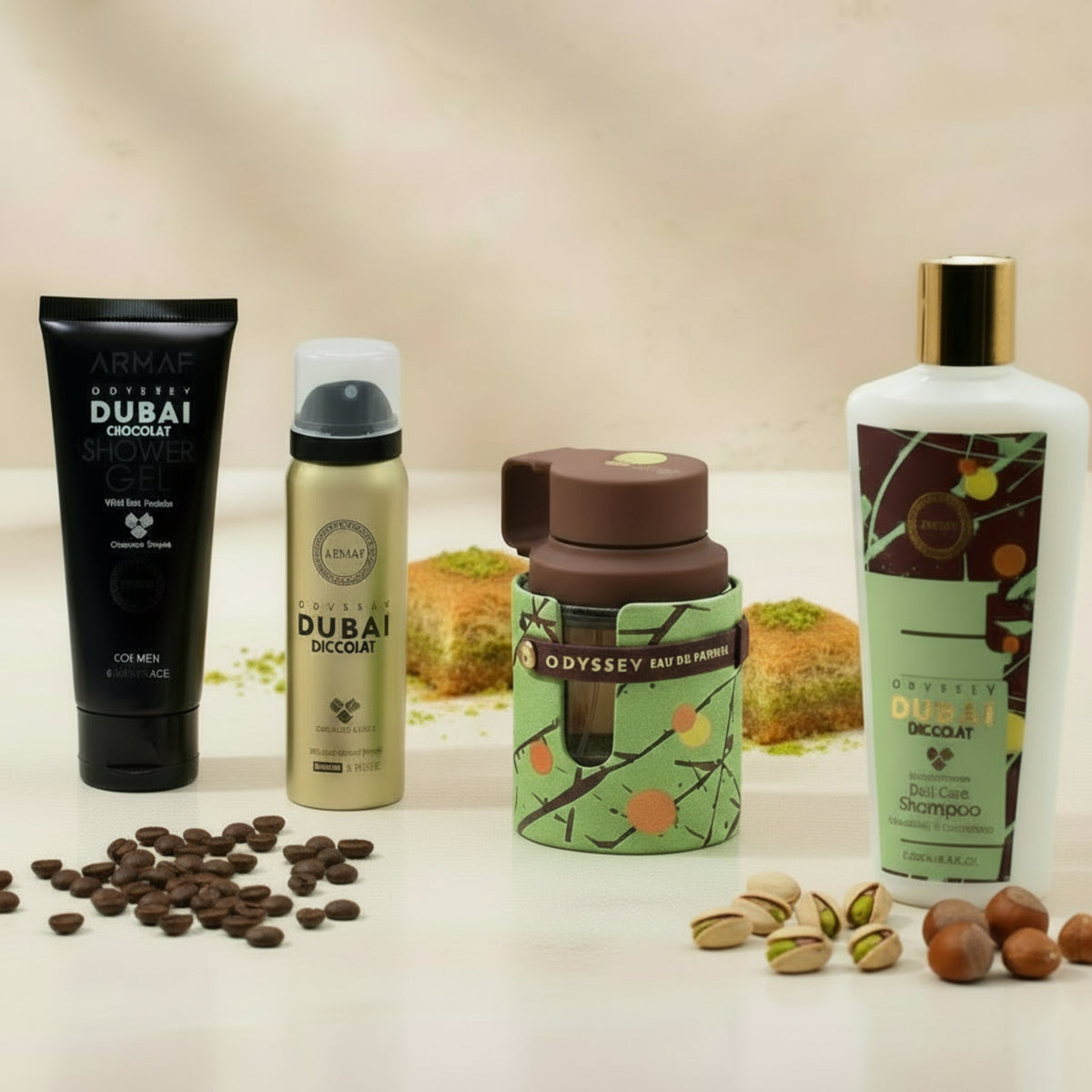 Odyssey Dubai Chocolat Edition by Armaf 4 pcs gift set for men EDP New in Box