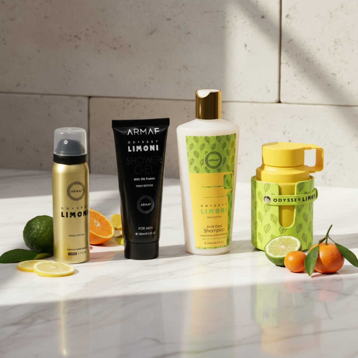 Odyssey Limoni Fresh Edition by Armaf 4 pcs gift set for men EDP New in Box