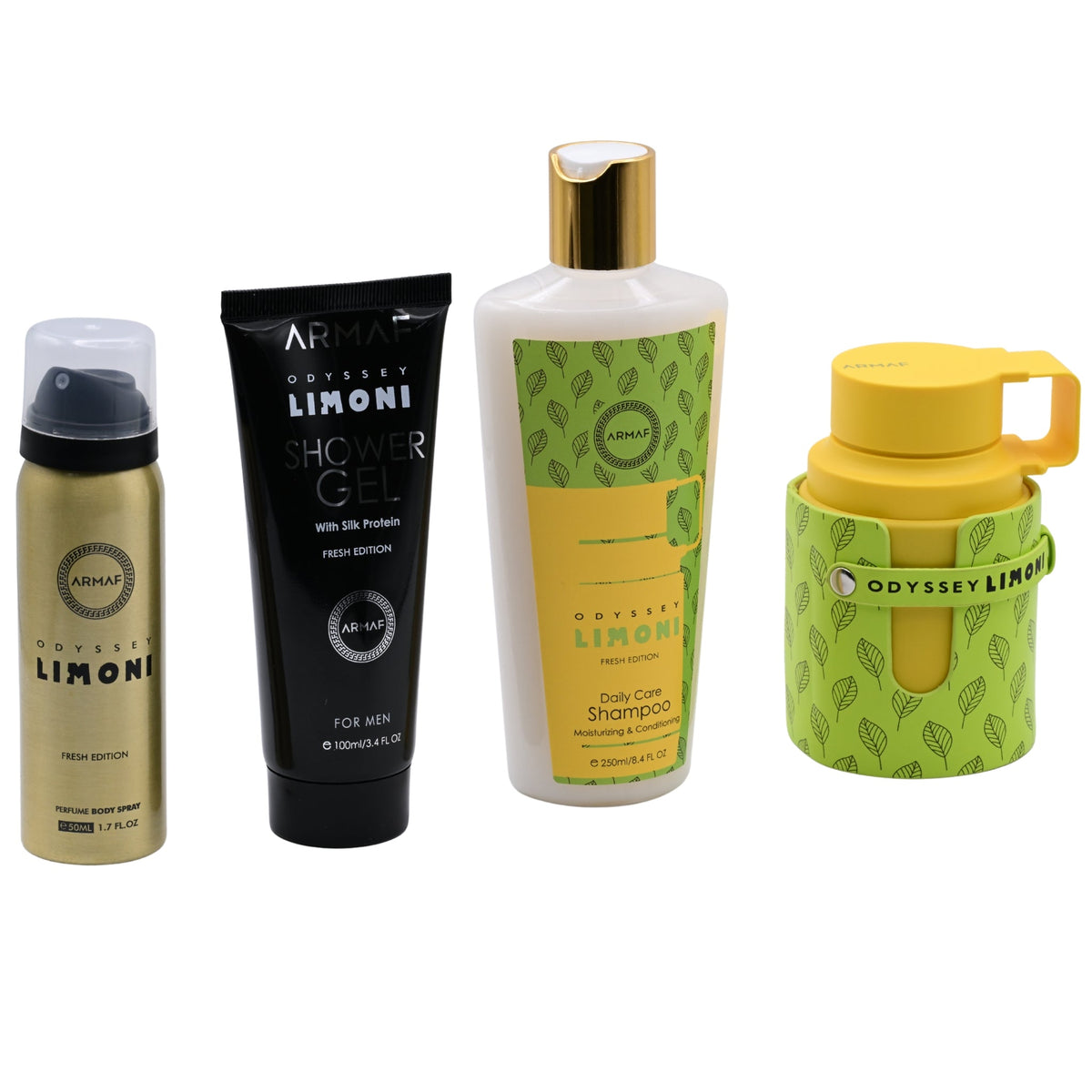 Odyssey Limoni Fresh Edition by Armaf 4 pcs gift set for men EDP New in Box