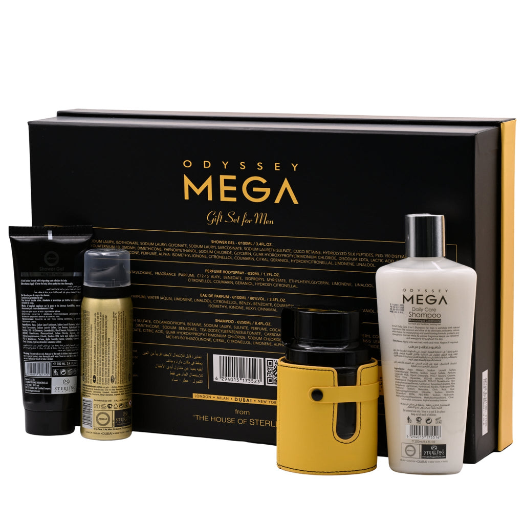 Odyssey Mega Limited Edition by Armaf 4 pcs gift set for men EDP New in Box