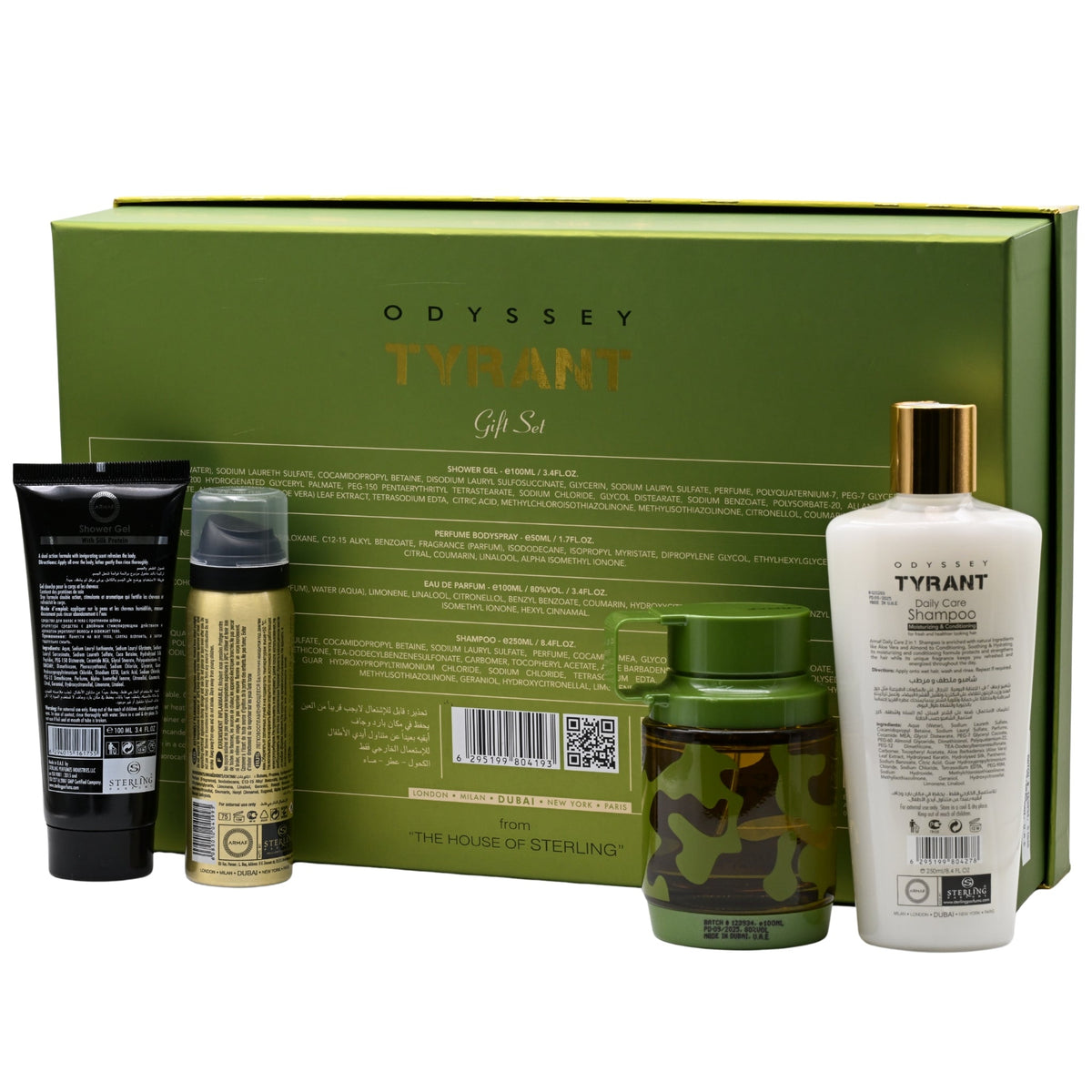 Odyssey Tyrant Special Edition by Armaf 4 pcs gift set for men EDP New in Box