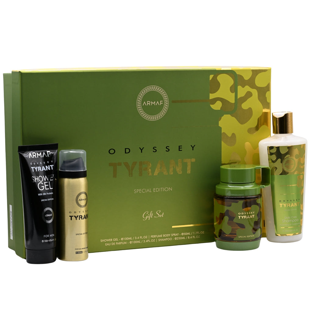 Odyssey Tyrant Special Edition by Armaf 4 pcs gift set for men EDP New in Box