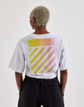 Off-White L/AB Cropped Logo Tee