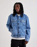 Off-White L/AB Allover Print Denim Jacket