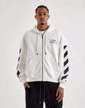 Off-White L/AB Diagonal Full-Zip Fleece Hoodie