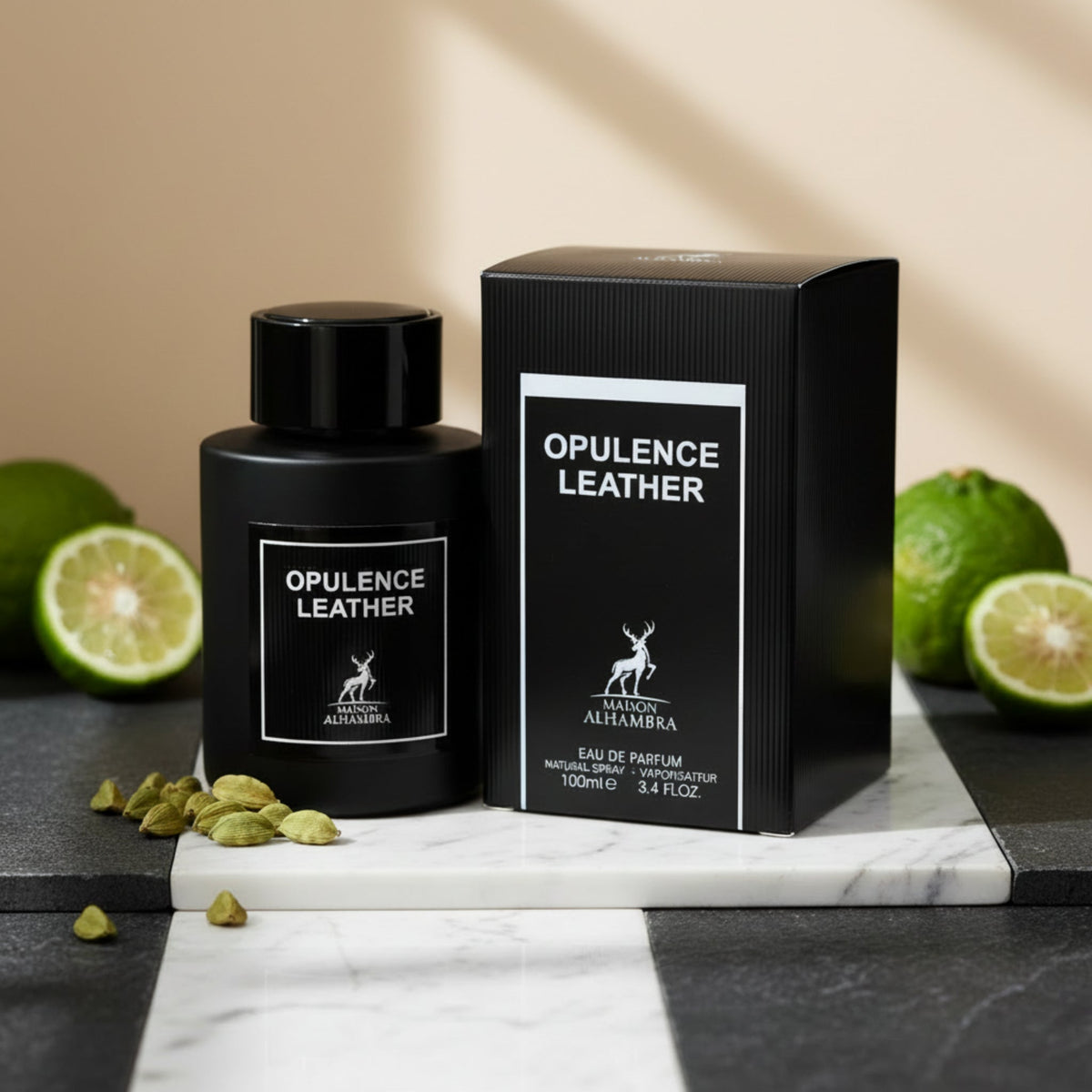 Opulence Leather by Maison Alhambra cologne men EDP 3.3 / 3.4 oz New in Box