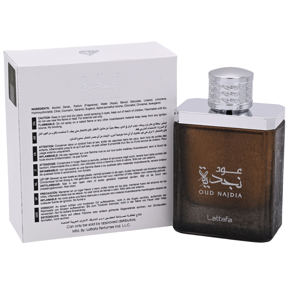 Oud Najdia by Lattafa perfume for unisex  EDP 3.3 / 3.4 oz New in Box
