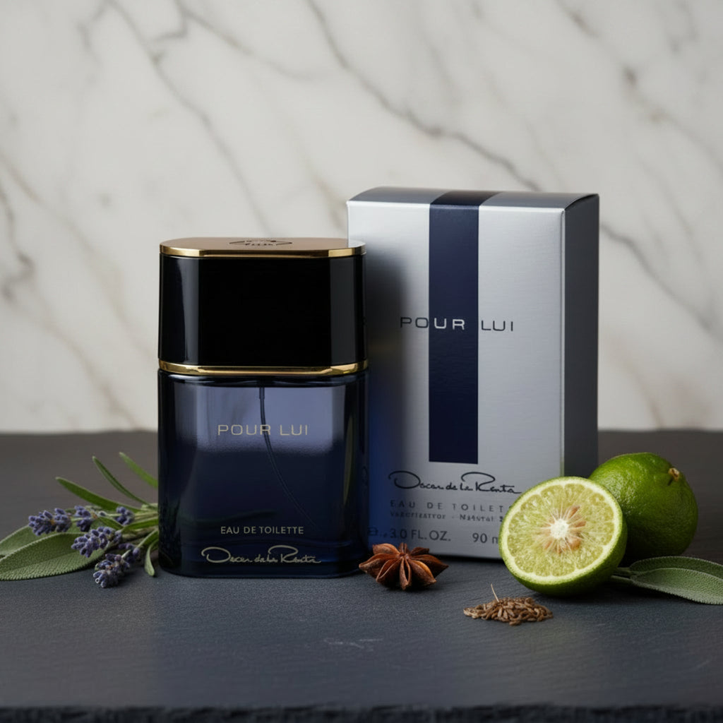 POUR LUI by Oscar de la Renta Cologne 3 / 3.0 oz EDT For Men New in Box