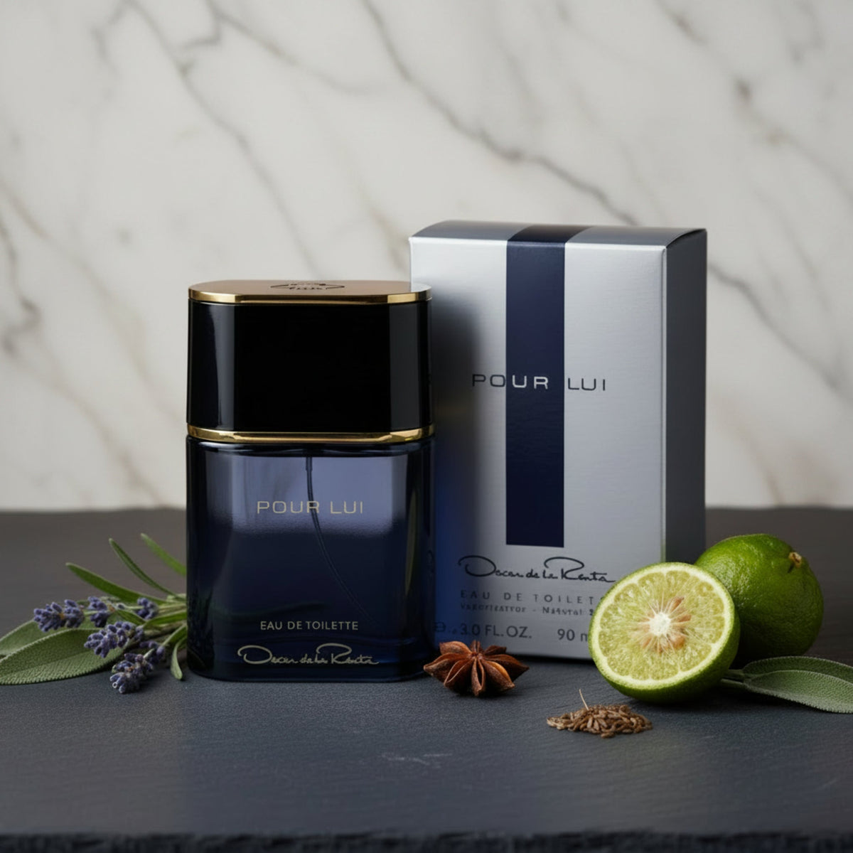 POUR LUI by Oscar de la Renta Cologne 3 / 3.0 oz EDT For Men New in Box