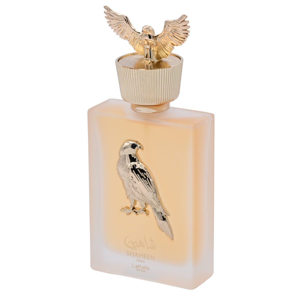 Pride Shaheen Gold by Lattafa perfume for unisex EDP 3.3 / 3.4 oz New in Box