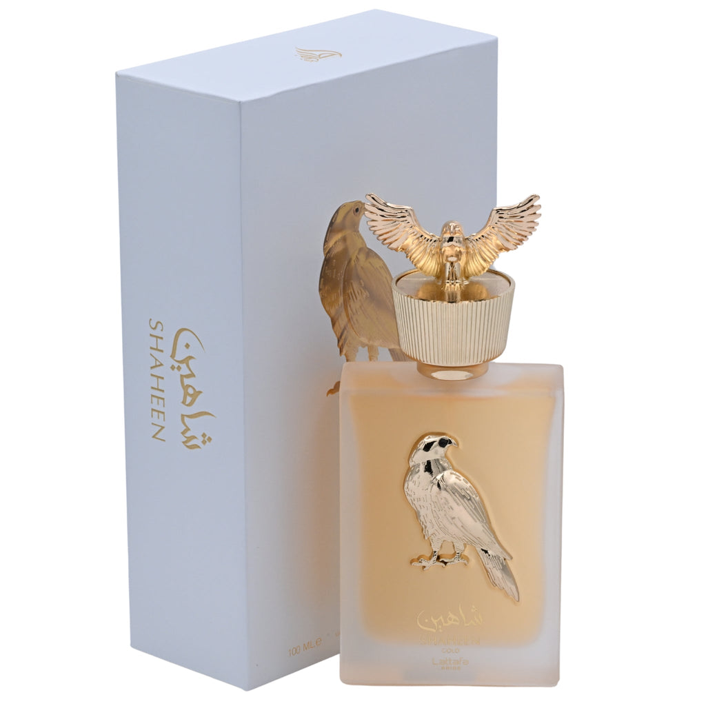 Pride Shaheen Gold by Lattafa perfume for unisex EDP 3.3 / 3.4 oz New in Box