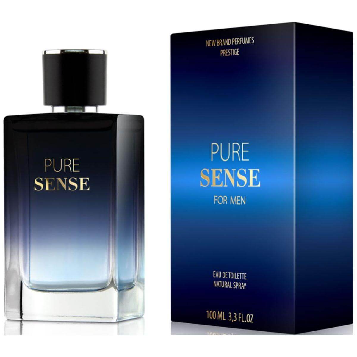 Prestige Pure Sense by New Brand cologne for men EDT 3.3 / 3.4 oz New In Box
