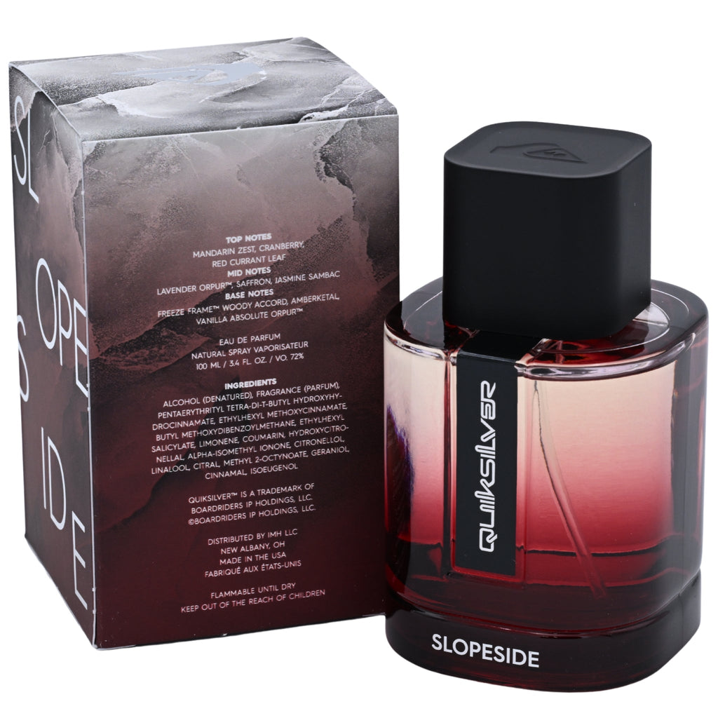 Quicksilver Slopeside Eau de Parfum Spray for Men 3.4 fl oz (100 ml) New Retail Box