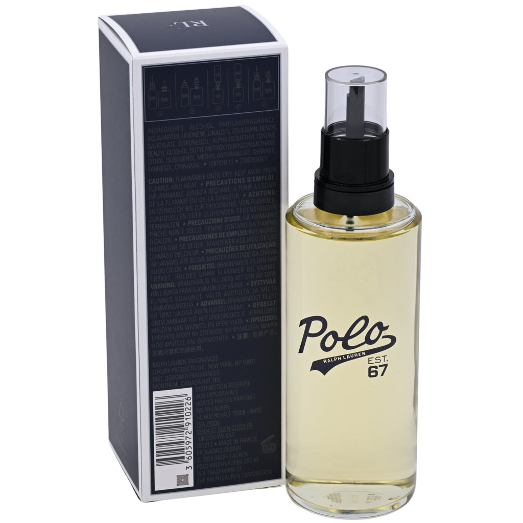 Ralph Lauren Polo Est. 67 (Polo 67) Eau de Toilette Refill for Men 5.1 oz (150 ml) New in Box