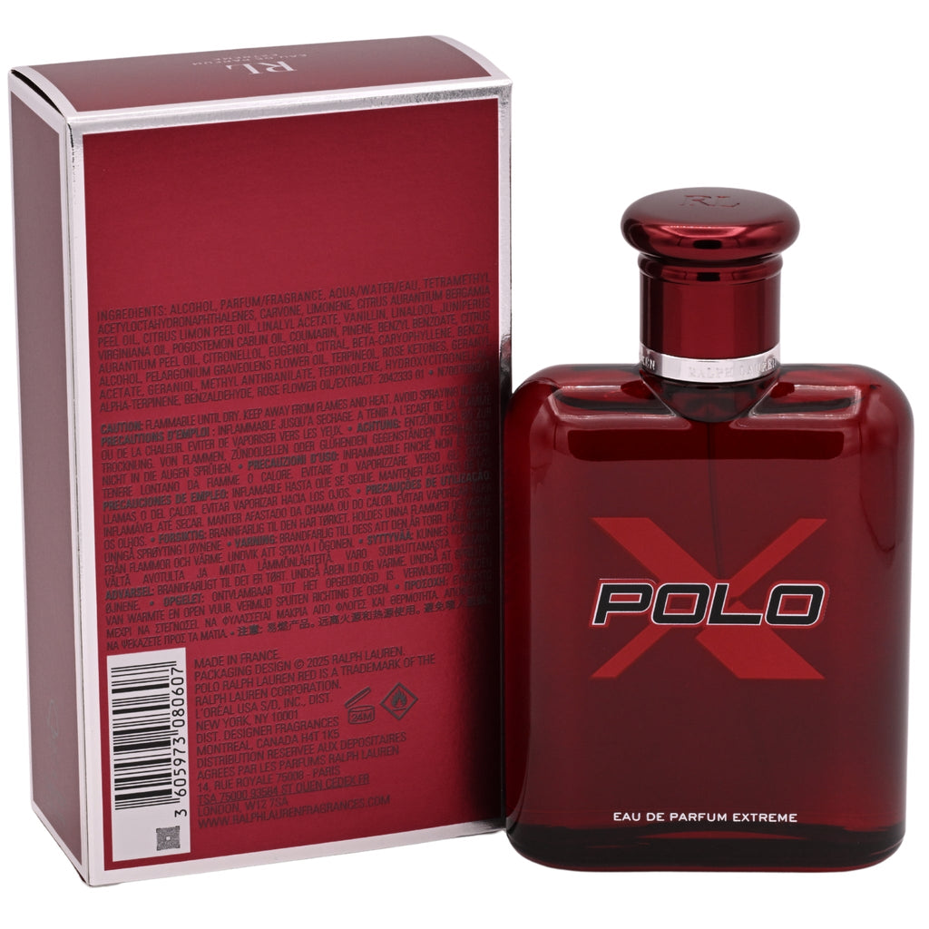 Ralph Lauren Polo Red Extreme Eau de Parfum (EDP) Spray for Men 4.2 oz / 125 ml