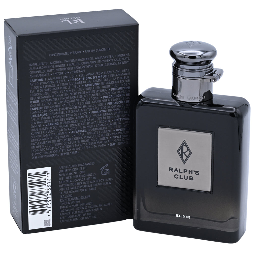 Ralph's Club Elixir by Ralph Lauren for men Parfum 2.5 oz New in Box