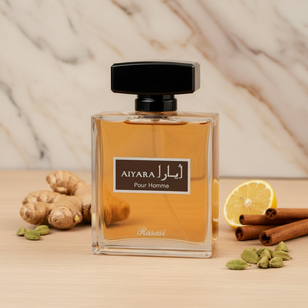 Rasasi Aiyara Pour Homme Eau de Parfum Spray for Men 3.38 fl oz (100 ml) by Rasasi