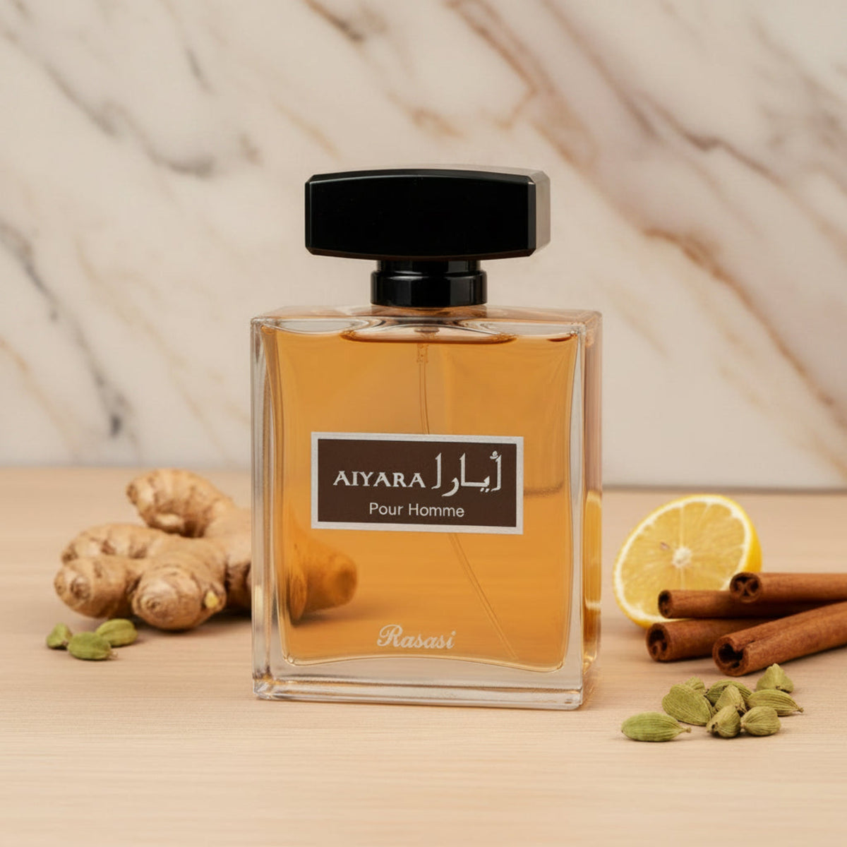Rasasi Aiyara Pour Homme Eau de Parfum Spray for Men 3.38 fl oz (100 ml) by Rasasi