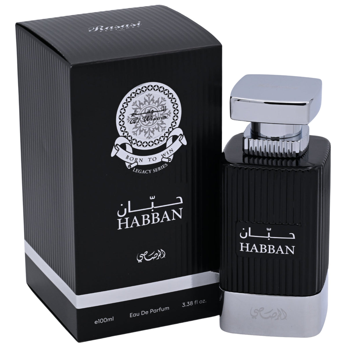Rasasi Al Wisam Habban Eau de Parfum Spray for Unisex 3.38 oz (100 ml) by Rasasi