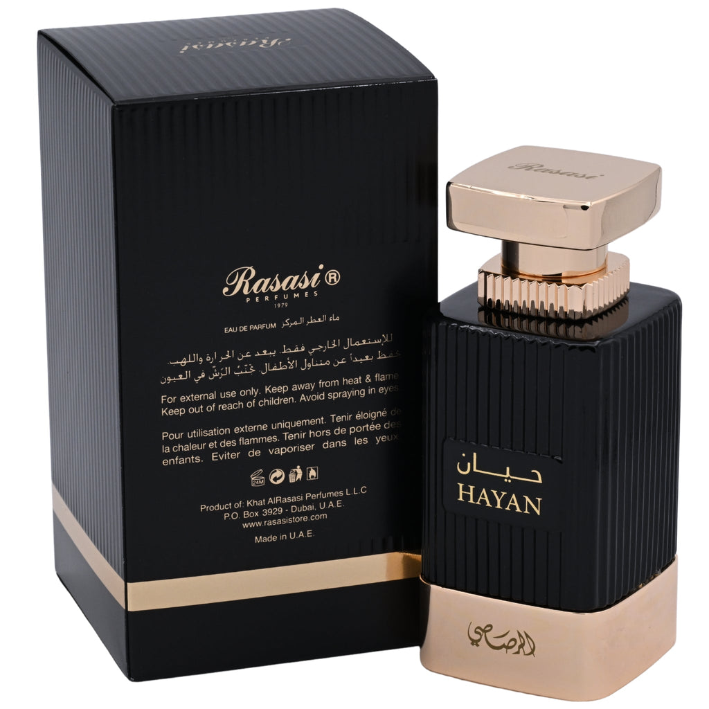 Rasasi Al Wisam Hayan Eau de Parfum Spray for Men 3.38 fl oz (100 ml) - New Retail Box