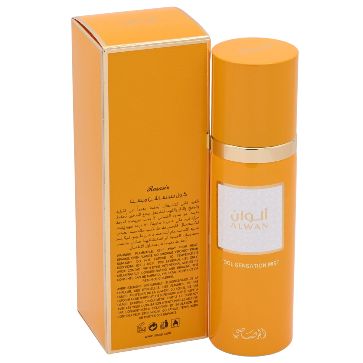 Rasasi Alwan Cool Sensation Fragrance Mist Unisex 3.38 oz 100ml New Box