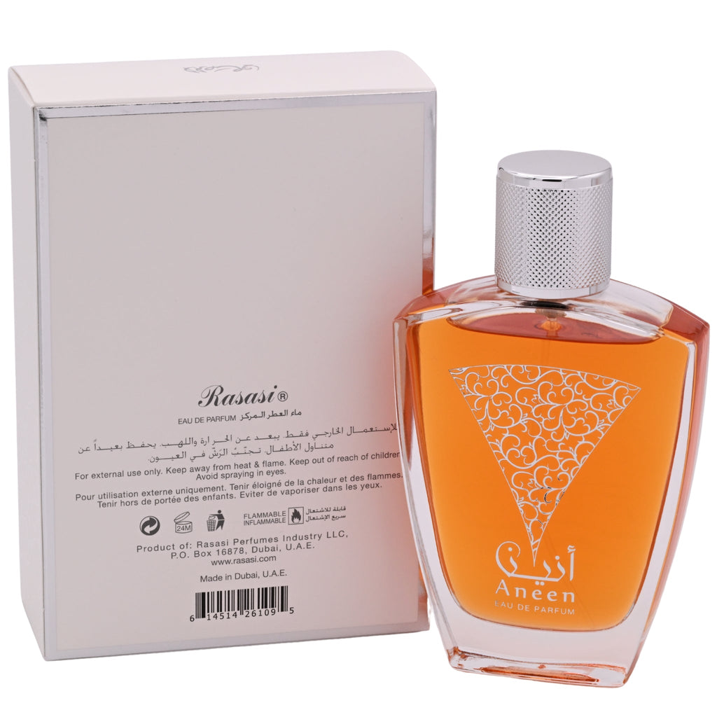 Rasasi Aneen Eau de Parfum (EDP) Spray, Unisex, 3.38 fl oz (100 mL) - New Retail Box
