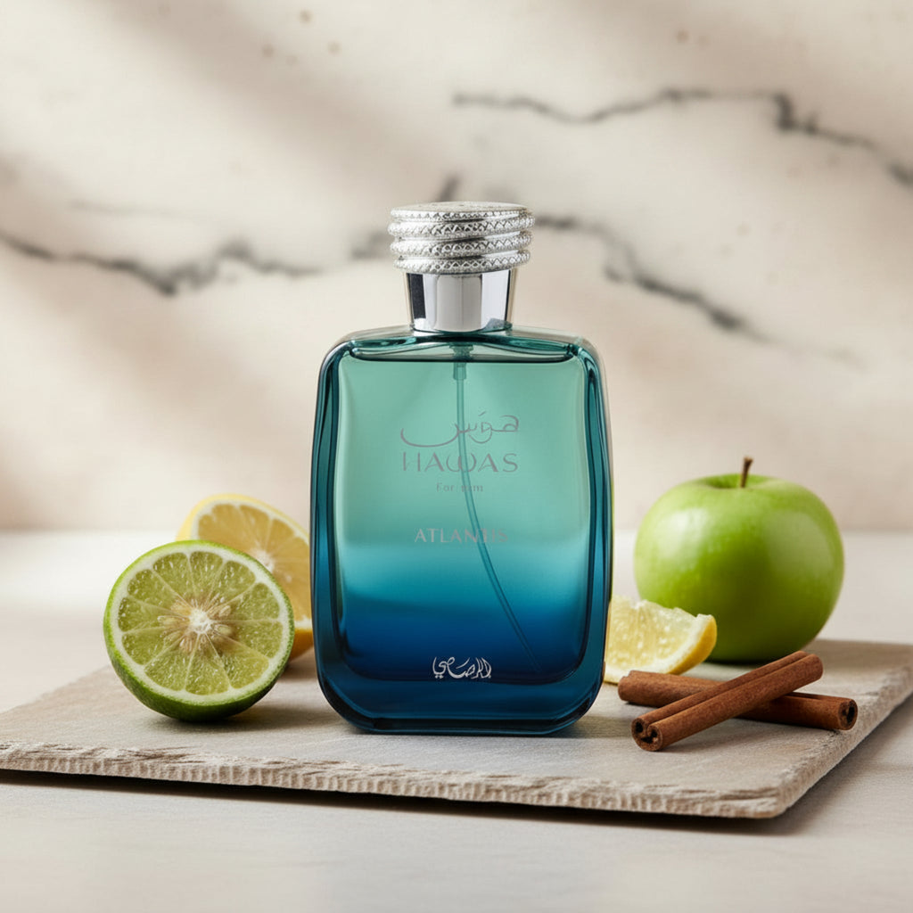 Rasasi Hawas Atlantis Eau de Parfum (EDP) Spray for Men 3.38 oz / 100 ml - Rasasi