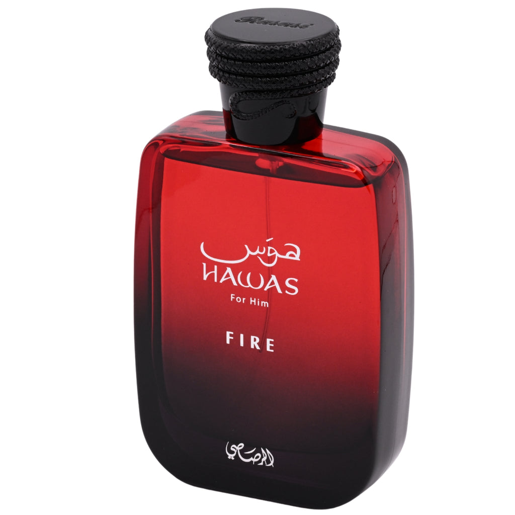 Rasasi Hawas Fire Eau de Parfum Spray for Men 3.38 oz (100 ml) New Retail Box