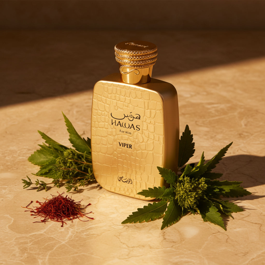 Rasasi Hawas Viper for Him Eau de Parfum Spray Cologne for Men 3.38 oz (100 ml) - New Retail Box