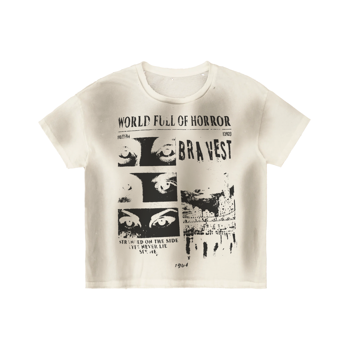 White Horrors Vintage Tee