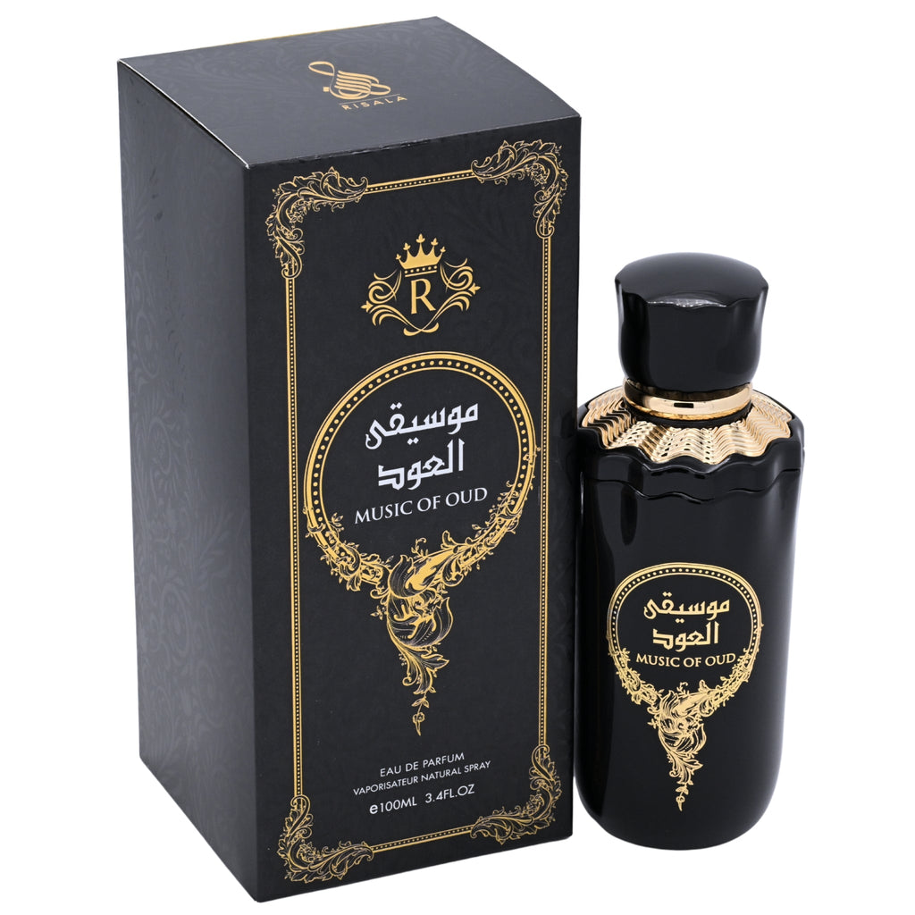 Risala Music of Oud Eau de Parfum Spray for Men 3.4 oz (100 ml) New Retail Box