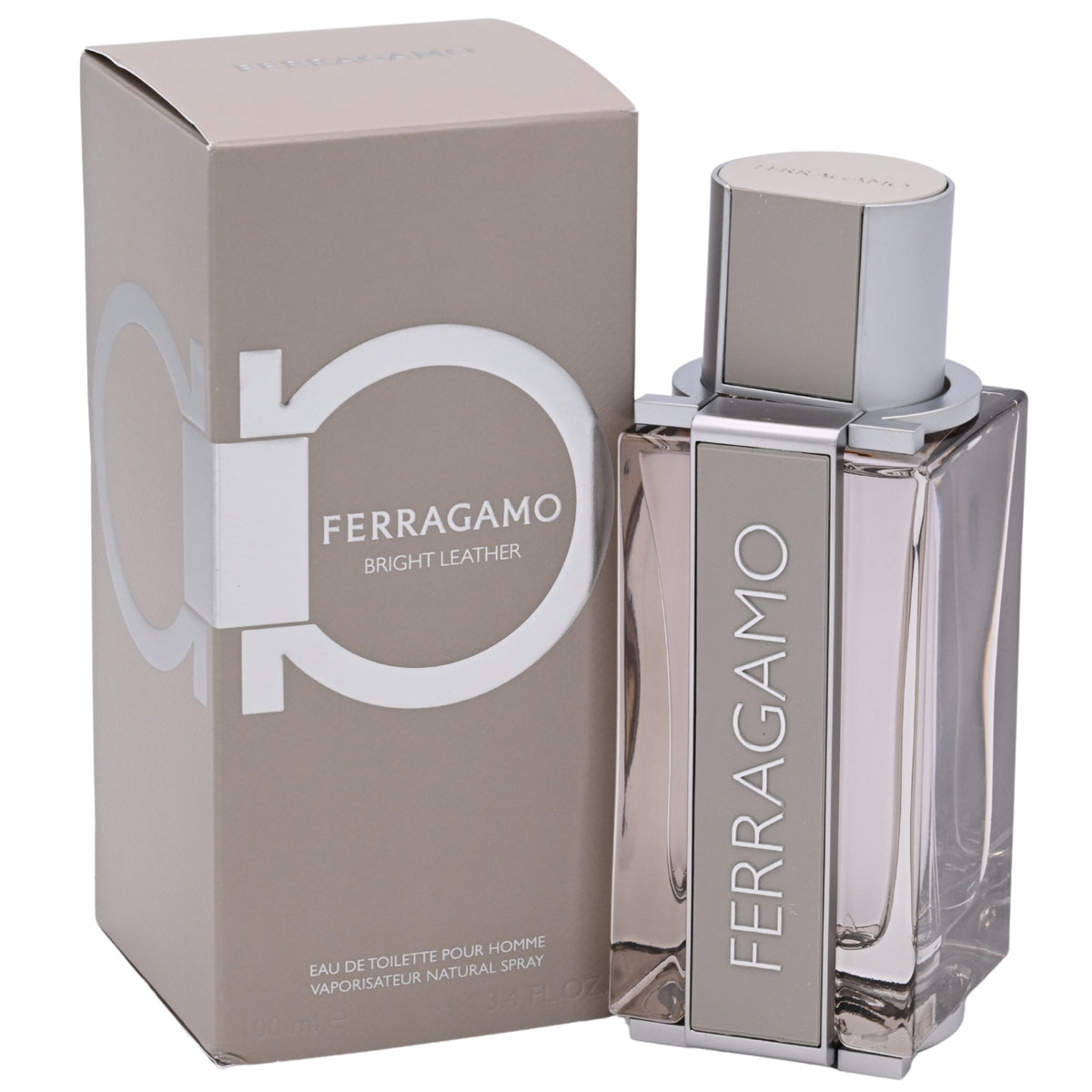 Salvatore Ferragamo Bright Leather Eau de Toilette Spray for Men 3.4 oz
