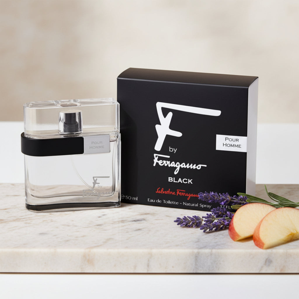 Salvatore Ferragamo F Black EDT Spray Men 1.7 oz New Box