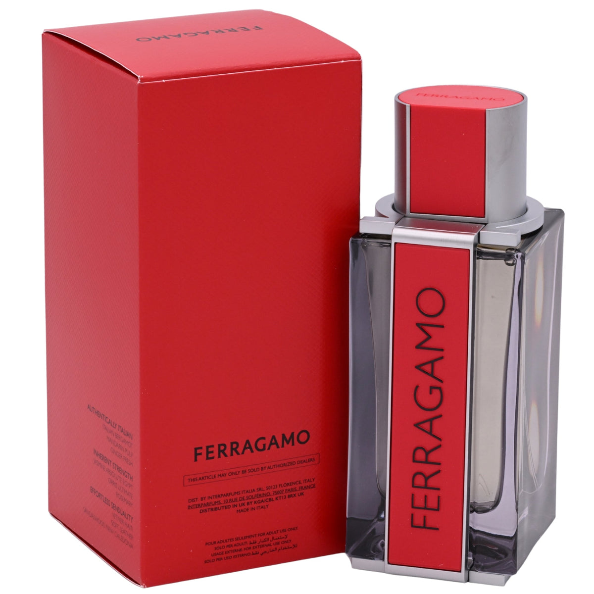 Salvatore Ferragamo Red Leather Eau de Parfum Spray for Men 3.4 oz (100 ml) - Ferragamo