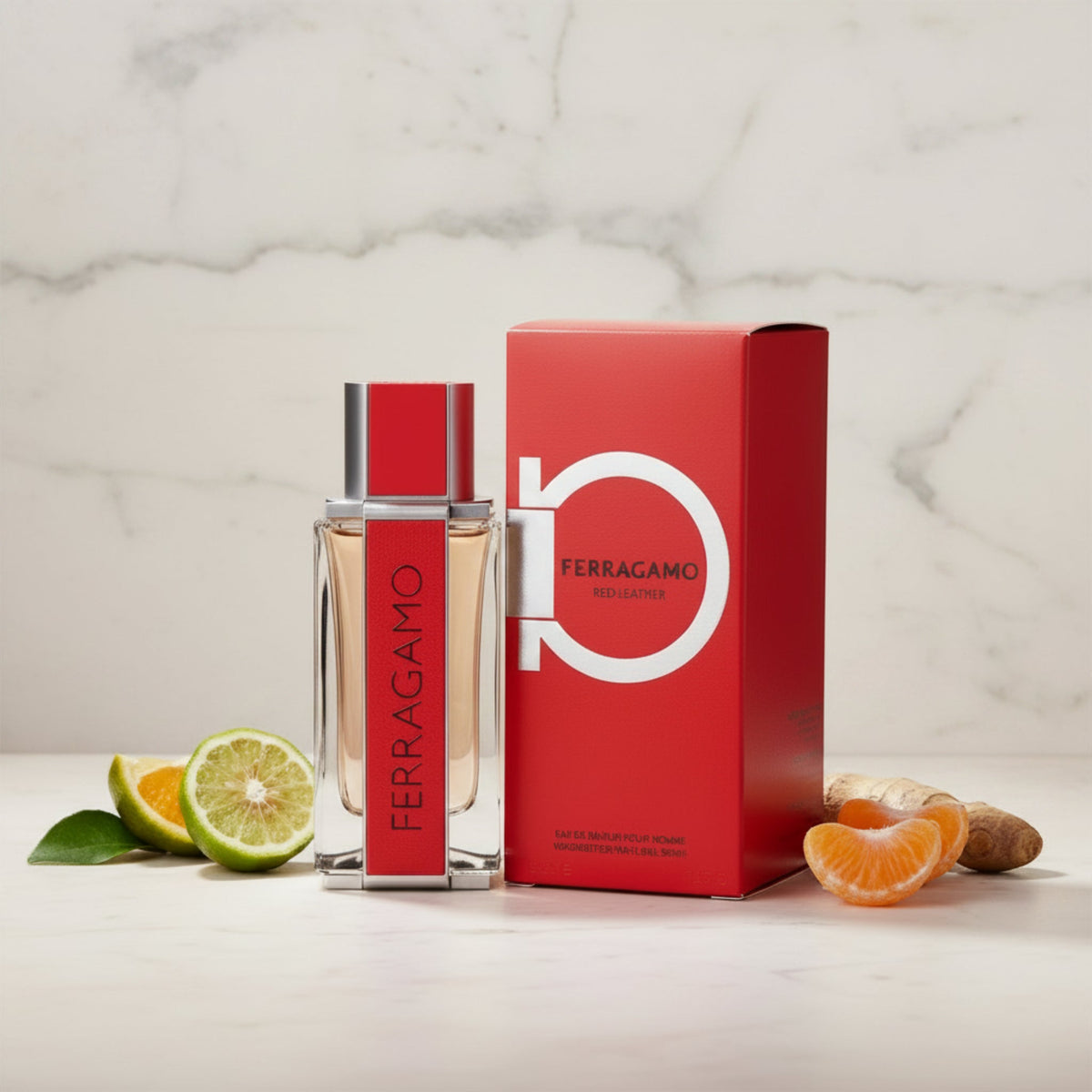 Salvatore Ferragamo Red Leather Eau de Parfum Spray for Men 3.4 oz (100 ml) - Ferragamo